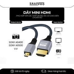 Dây HDMI Lò Xo Ngắn Cho Máy Ảnh SONY - CANON – Truyền Hình Ảnh Monitor HDMI / MINI HDMI / MICRO HDMI