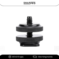 Hot shoe Mở Rộng Ốc 1/4 Cho Máy Ảnh – Ngàm Kết Nối Phụ Kiện Flash, Mic, Monitor, Wireless