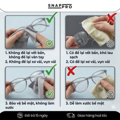 [COMBO 3] Khăn Lau Ống Kinh Máy Ảnh Microfiber, Lau Lens Không Bụi Siêu Mịn, Sạch Dấu Vân Tay