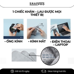 [COMBO 3] Khăn Lau Ống Kinh Máy Ảnh Microfiber, Lau Lens Không Bụi Siêu Mịn, Sạch Dấu Vân Tay