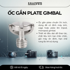 Ốc 1/4 Gắn Gimbal & Plate Chân Máy – Ốc Vặn Chuẩn Tripod Gắn Máy Ảnh, Gimbal