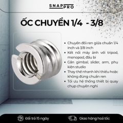 Ốc 1/4 Gắn Gimbal & Plate Chân Máy – Ốc Vặn Chuẩn Tripod Gắn Máy Ảnh, Gimbal
