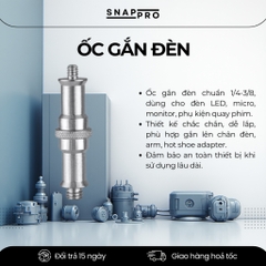 Ốc Chân Đèn Studio Gắn Đèn Máy Ảnh Spigot 1/4 – 3/8 Gắn Đèn LED Flash Tripod