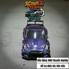 Xe Mini RC Tỷ Lệ 1/64 – Điều Khiển Từ Xa 2.4GHz, 4WD, Tốc Độ 15 km/h, Đèn LED – Xe Đua Bàn Làm Việc Cho Người Lớn & Trẻ Em - 3601/3602