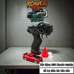 Xe Điều Khiển Từ Xa Mini Tỷ Lệ 1:64 – Drift 4WD, 2.4GHz, Xe Đua Bàn Làm Việc Với Đèn LED - XC165