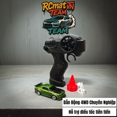 Xe Điều Khiển Từ Xa Mini Tỷ Lệ 1:64 – Drift 4WD, 2.4GHz, Xe Đua Bàn Làm Việc Với Đèn LED - XC165