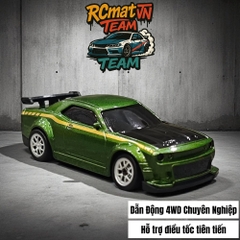 Xe Điều Khiển Từ Xa Mini Tỷ Lệ 1:64 – Drift 4WD, 2.4GHz, Xe Đua Bàn Làm Việc Với Đèn LED - XC165