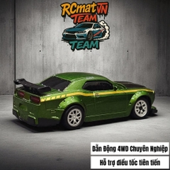 Xe Điều Khiển Từ Xa Mini Tỷ Lệ 1:64 – Drift 4WD, 2.4GHz, Xe Đua Bàn Làm Việc Với Đèn LED - XC165