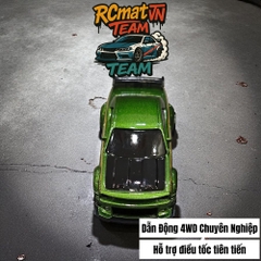 Xe Điều Khiển Từ Xa Mini Tỷ Lệ 1:64 – Drift 4WD, 2.4GHz, Xe Đua Bàn Làm Việc Với Đèn LED - XC165