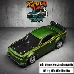 Xe Điều Khiển Từ Xa Mini Tỷ Lệ 1:64 – Drift 4WD, 2.4GHz, Xe Đua Bàn Làm Việc Với Đèn LED - XC165