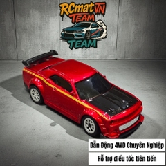 Xe Điều Khiển Từ Xa Mini Tỷ Lệ 1:64 – Drift 4WD, 2.4GHz, Xe Đua Bàn Làm Việc Với Đèn LED - XC165
