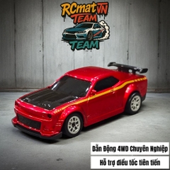 Xe Điều Khiển Từ Xa Mini Tỷ Lệ 1:64 – Drift 4WD, 2.4GHz, Xe Đua Bàn Làm Việc Với Đèn LED - XC165