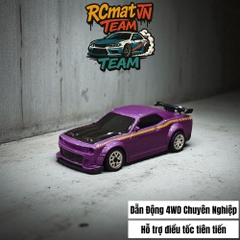 Xe Điều Khiển Từ Xa Mini Tỷ Lệ 1:64 – Drift 4WD, 2.4GHz, Xe Đua Bàn Làm Việc Với Đèn LED - XC165