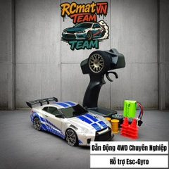 XE RC DRIFT CAR 4WD ĐIỀU KHIỂN TỪ XA DRIFT RACING 1:24 CÓ GYRO -SERVO -  7.4 VOL