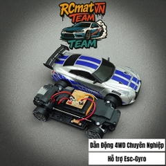 XE RC DRIFT CAR 4WD ĐIỀU KHIỂN TỪ XA DRIFT RACING 1:24 CÓ GYRO -SERVO -  7.4 VOL