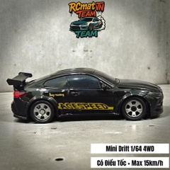 Xe Ô Tô Điều Khiển Từ Xa Mini Tỷ Lệ 1/64 – 4WD Drift Tốc Độ Cao 15Km/h, Đèn LED, Tần Số 2.4GHz – Xe Đua Bàn Làm Việc Cho Người Lớn Và Trẻ Em