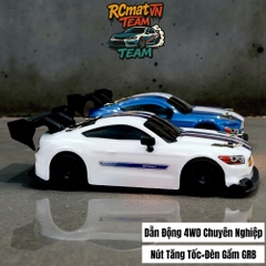Xe Điều Khiển RC Drift 1/24 4WD 30 km/h – LED Tốc Độ Cao, Đua Mini GTR, Điều Khiển 2.4G, Quà Tặng Đồ Chơi RC