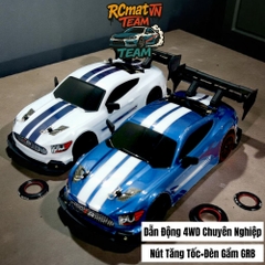 Xe Điều Khiển RC Drift 1/24 4WD 30 km/h – LED Tốc Độ Cao, Đua Mini GTR, Điều Khiển 2.4G, Quà Tặng Đồ Chơi RC