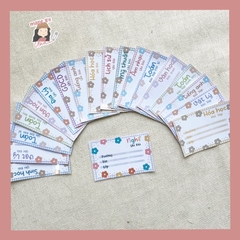 Set 21 NHÃN VỞ MÔN HỌC (mẫu mới) sticker - MADE BY AHN thiết kế