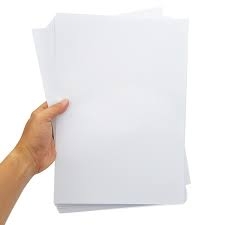 Giấy decal A4 in nhãn vở, stickers đế trắng, dày mỏng