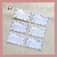 Set 21 NHÃN VỞ MÔN HỌC (mẫu mới) sticker - MADE BY AHN thiết kế
