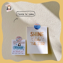 Set Sticker HAPPY DAY trang trí sổ tay, Bullet Journal - MADE BY AHN thiết kế