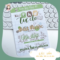 Sticker TỰA BÀI VĂN HỌC 10 - Học kì 1 (Cánh diều/Kết nối tri thức) - MADE BY AHN thiết kế