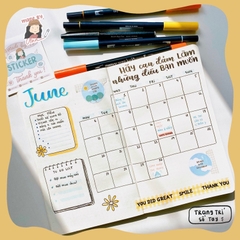 Set Sticker HAPPY DAY trang trí sổ tay, Bullet Journal - MADE BY AHN thiết kế