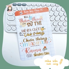 Sticker TỰA BÀI VĂN HỌC 10 - Học kì 1 (Cánh diều/Kết nối tri thức) - MADE BY AHN thiết kế
