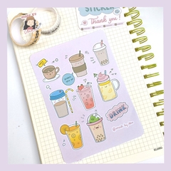 Sticker Đồ Uống dễ thương trang trí sổ tay, Bullet journal - MADE BY AHN thiết kế