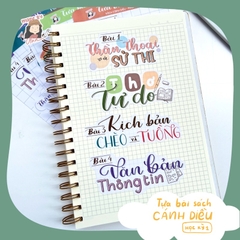 Sticker TỰA BÀI VĂN HỌC 10 - Học kì 1 (Cánh diều/Kết nối tri thức) - MADE BY AHN thiết kế