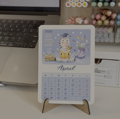 Lịch để bàn 2026 Bính Ngọ - Designed by Amy Nâu.