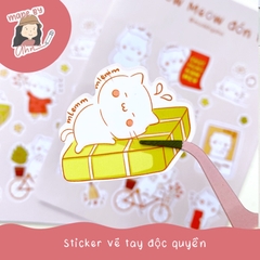 Sticker Tết - Meow Meow đón Tết - MADE BY AHN thiết kế