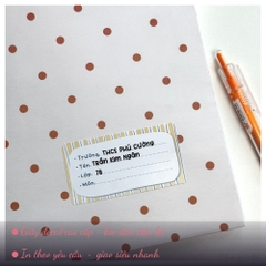 |MỚI 2026| Nhãn vở LINE (môn học) từ lớp 1 đến 12 - In tên theo yêu cầu - MADE BY AHN thiết kế
