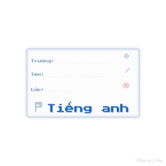 [NEW 2026] Nhãn vở PIXEL ART - dành riêng cho game thủ, fan retro Mario, Tetris, Pac-Man, In thông tin theo yêu cầu