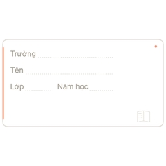 Nhãn vở KOREAN MINIMALIST môn học lớp 1-12 - In tên theo yêu cầu