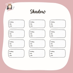 Set 12 Nhãn tên/Nhãn sách Minimalist sticker - in tên theo yêu cầu