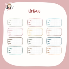 Set 12 Nhãn tên/Nhãn sách Minimalist sticker - in tên theo yêu cầu