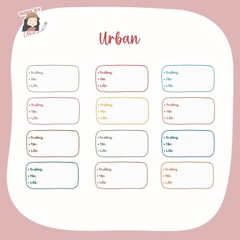 Set 12 Nhãn tên/Nhãn sách Minimalist sticker - in tên theo yêu cầu