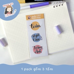 Nhãn phân môn 2024 sticker - MADE BY AHN thiết kế