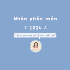 Nhãn phân môn 2024 sticker - MADE BY AHN thiết kế