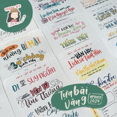 [Update 2025] Tựa bài văn 9 sticker - Chương trình mới - MADE BY AHN thiết kế
