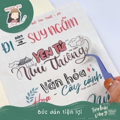 [Update 2025] Tựa bài văn 9 sticker - Chương trình mới - MADE BY AHN thiết kế