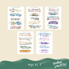 [Update 2025] Tựa bài văn 9 sticker - Chương trình mới - MADE BY AHN thiết kế