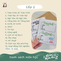 [UPDATE 2025] NHÃN VỞ MÔN HỌC 2024 - Kiểu chữ Calligraphy - IN TÊN RIÊNG theo yêu cầu - MADE BY AHN thiết kế