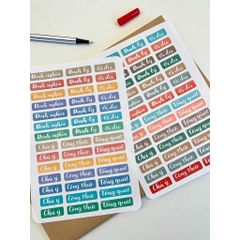 Sticker ĐỀ MỤC MÔN HỌC - MADE BY AHN thiết kế