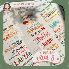[Update 2025] Tựa bài văn 8 sticker - Chương trình mới - MADE BY AHN thiết kế