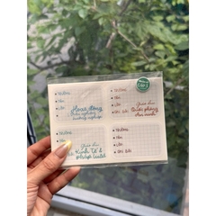 Sticker NHÃN VỞ MÔN HỌC mẫu 2023 bóc dán - In tên theo yêu cầu - MADE BY AHN thiết kế