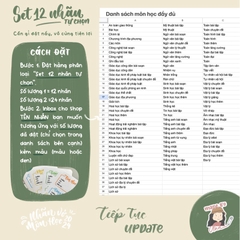 [UPDATE 2025] NHÃN VỞ MÔN HỌC 2024 - Kiểu chữ Calligraphy - IN TÊN RIÊNG theo yêu cầu - MADE BY AHN thiết kế