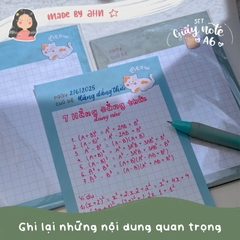 Set giấy note ghi chú bài học dễ thương - MADE BY AHN thiết kế